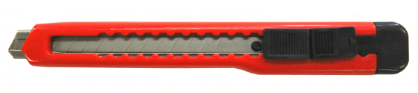 Retractable Thin Snap-off Knife with aÂ Steel Blade Track